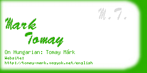 mark tomay business card