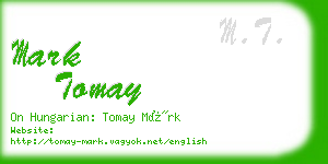 mark tomay business card